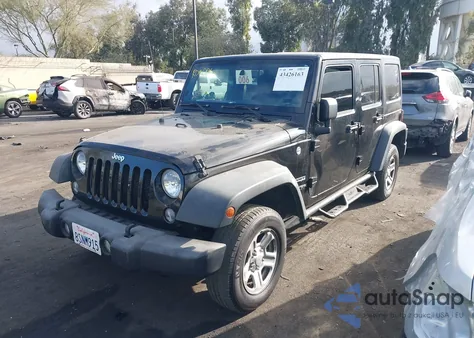 2018 Jeep Wrangler Jk Unlimited Sport 4X4 z USA, uszkodzony, nr VIN 1C4BJWDG9JL884617